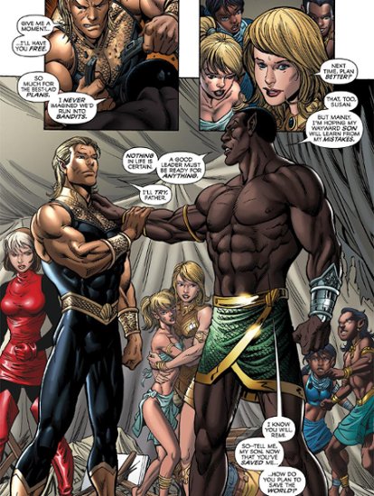 Gambit of the New Exiles was the son of King Namor, an African-Atlantean ru...