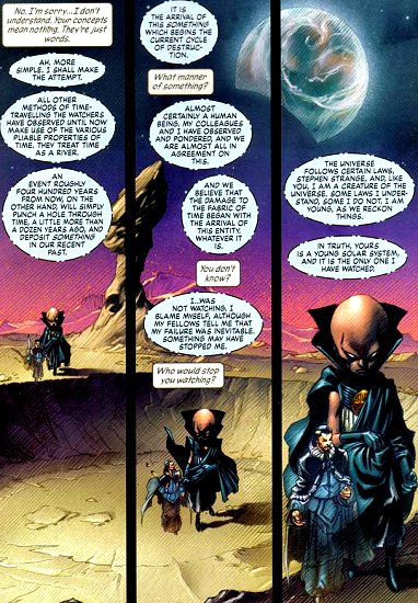 Official Handbook of the Marvel Universe Sheet - Uatu the Watcher